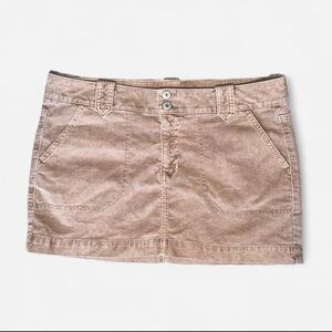 Corduroy Mini Skirt